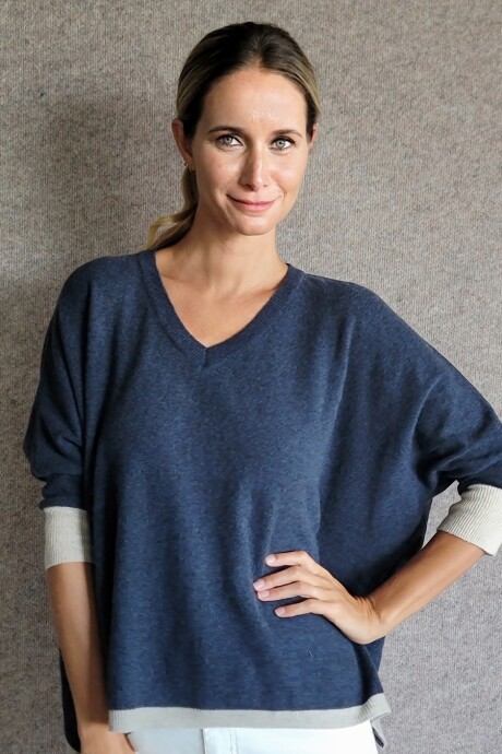 Sweater Made Azul Marino - Arena