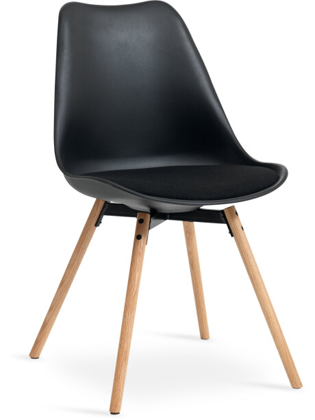 Silla de comedor KASTRUP negro/roble Silla de comedor KASTRUP negro/roble