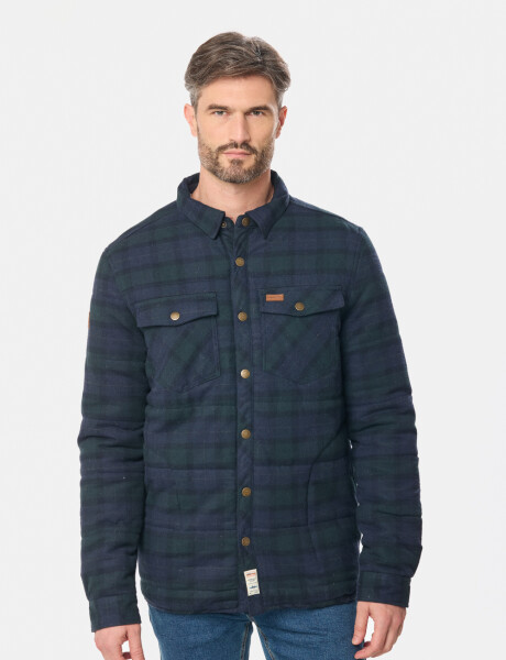 SOBRECAMISA TIPO CAMPERA Azul