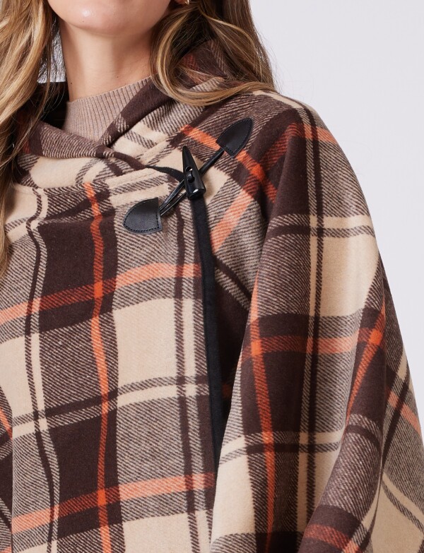 Capa Cuadros MULTI/MARRON