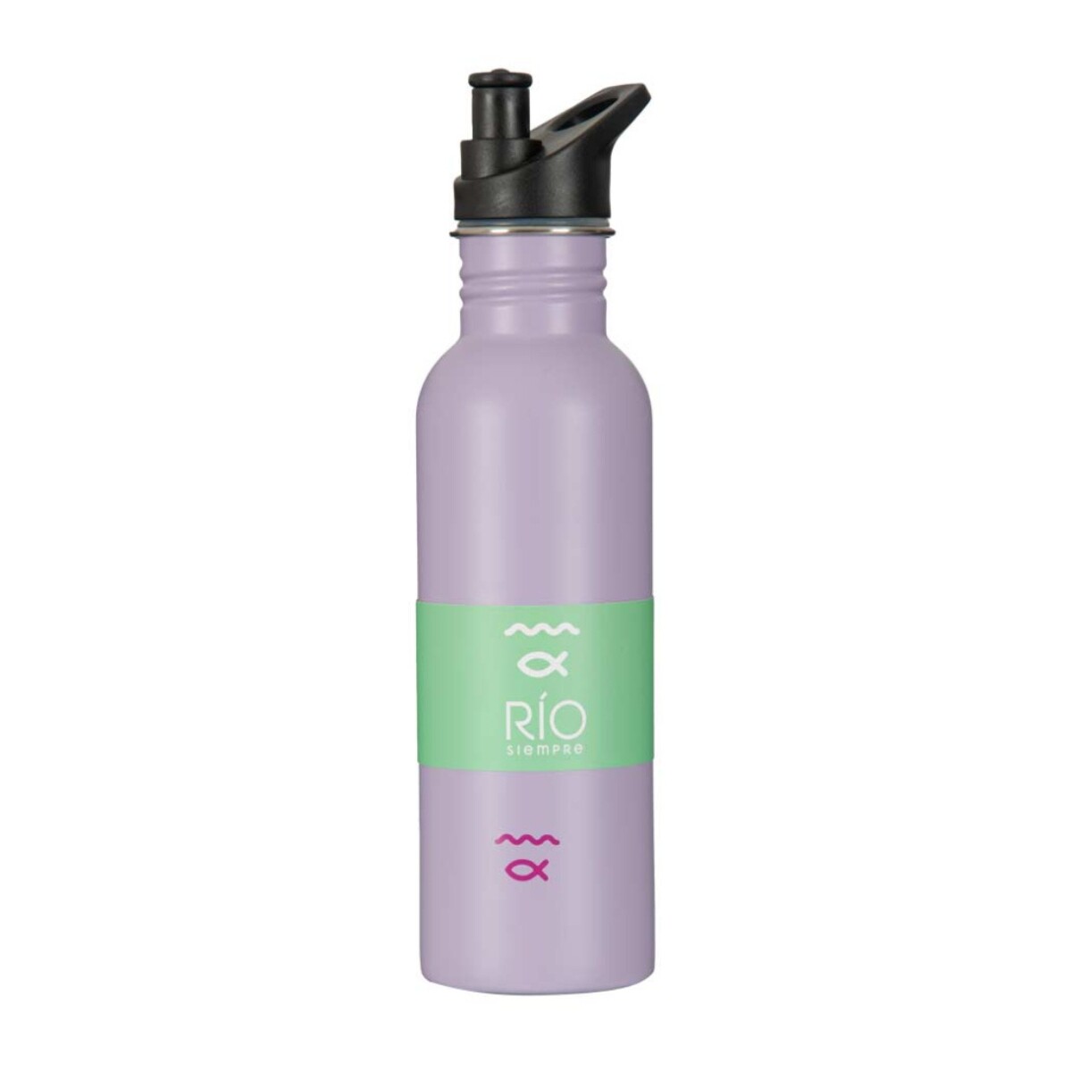 Botella Río con Pico Acero Inoxidable 700ML - LILA 