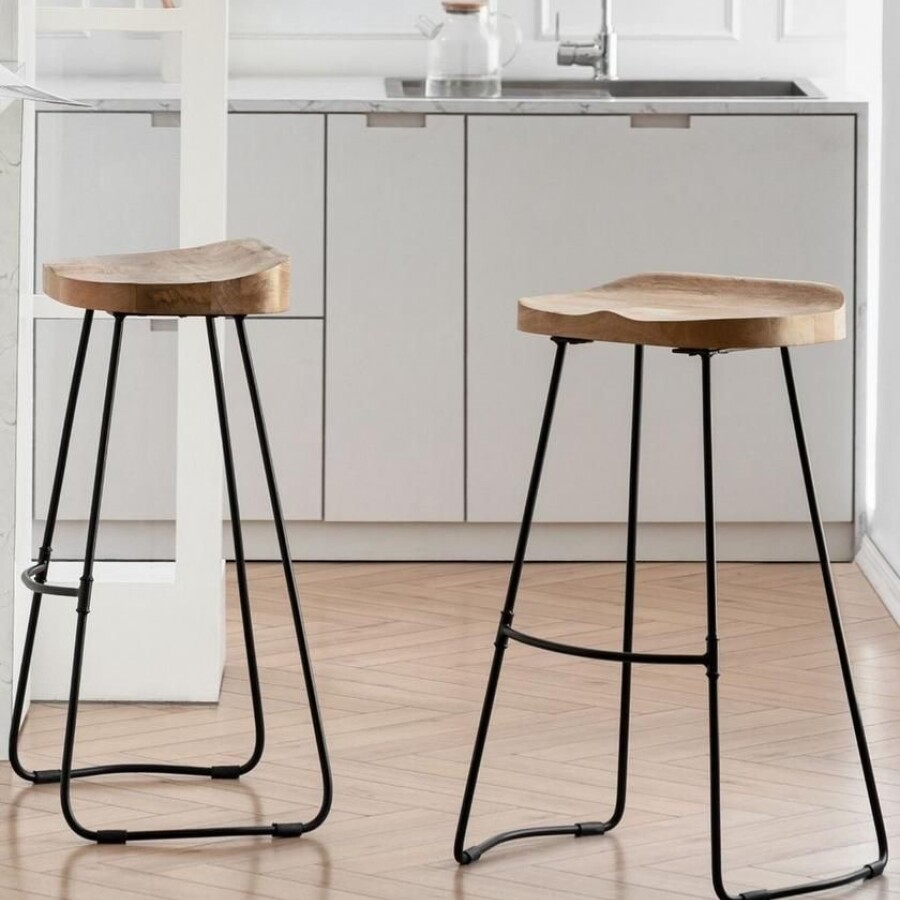 Banqueta Alta Industrial Black