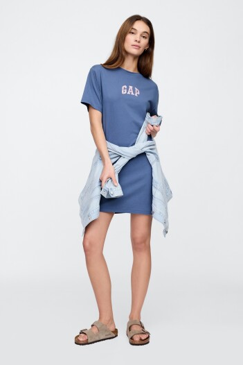 Vestido Logo Gap Mujer Bijou Blue 18-3921 Tcx