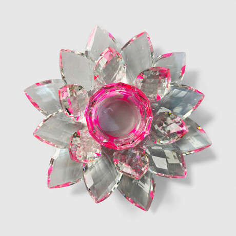 Centro De Mesa Flor De Loto Rosa