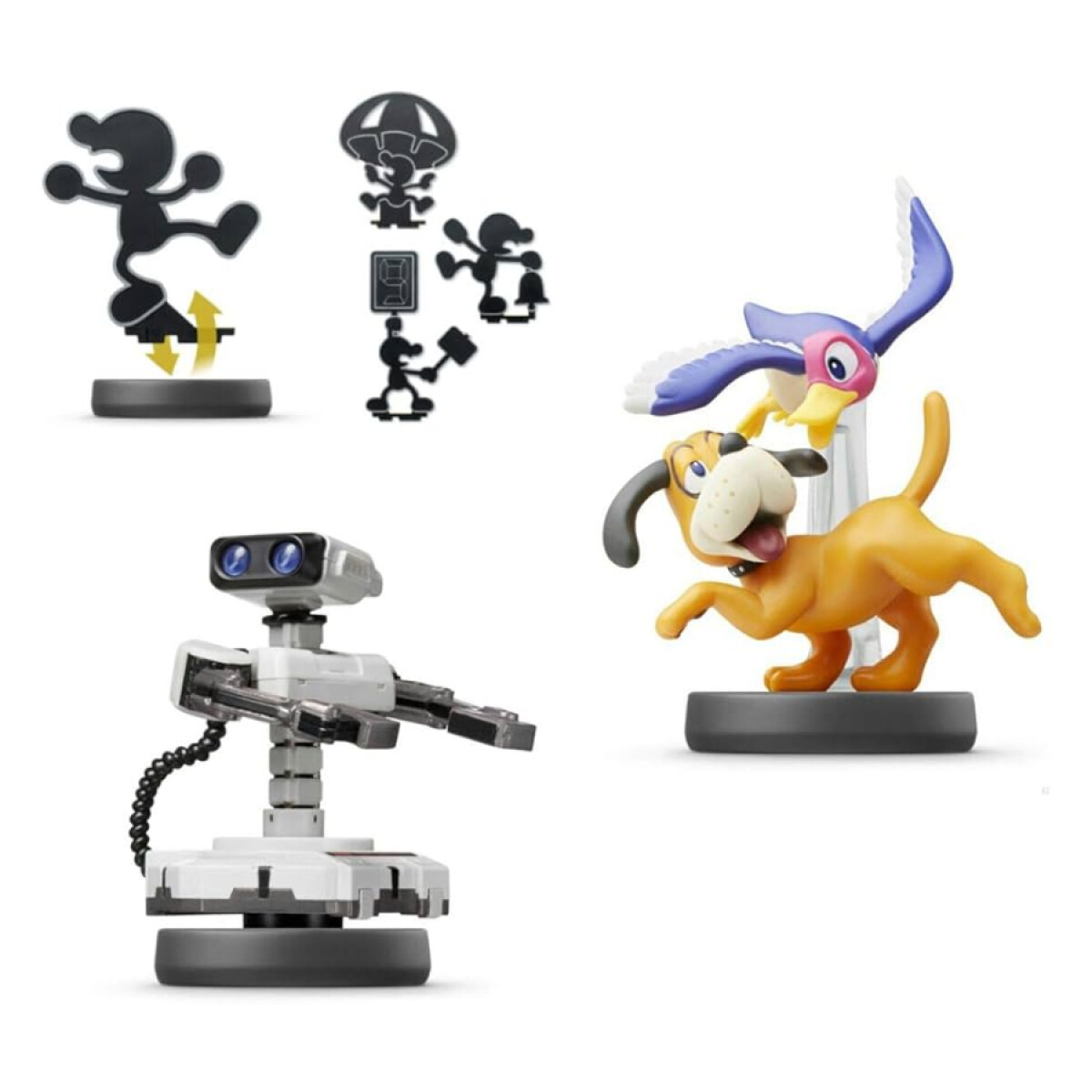 Amiibo retro Pack - R.O.B, Mr.Game & Watch y Duck Hunt 