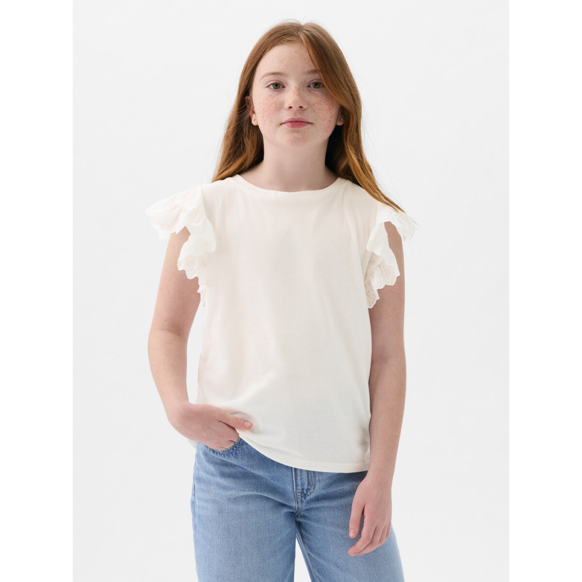 SS K2W EYELET TOP - NEW OFF WHITE 