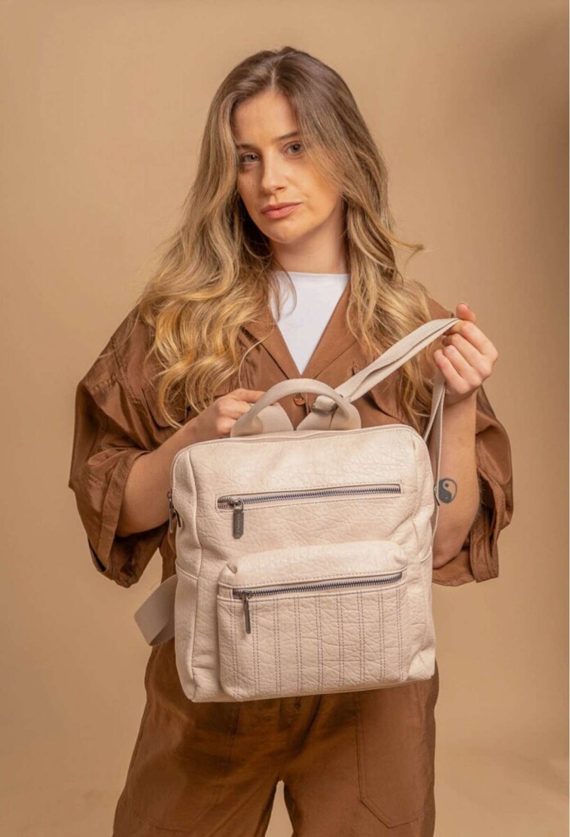 Mochila Clavel - Manteca 