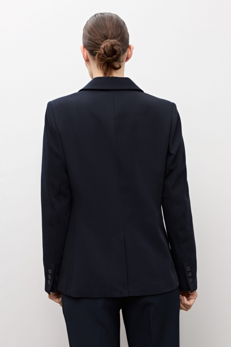 Blazer clásico un botón azul marino