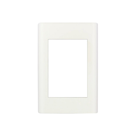 PLAQUETA 3 MODULOS CON BASTIDOR REGGIO UP Plaqueta 3 Módulos con Bastidor Reggio Up Blanca