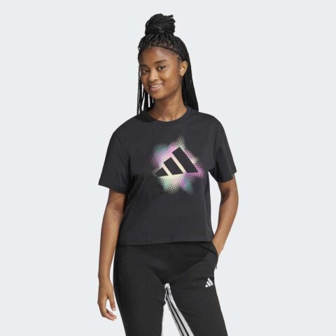 Remera Adidas Dance Estampada Negro