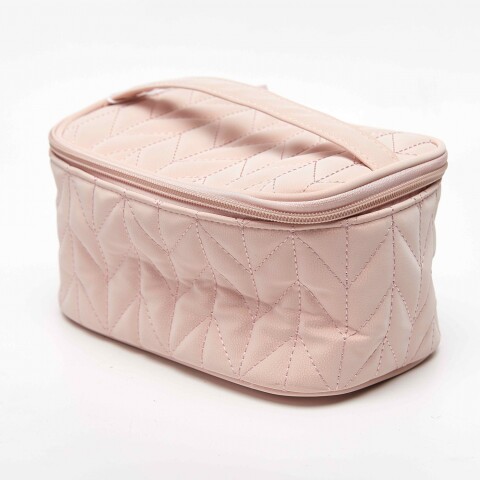 ESTUCHE COSMÉTICO EN ESPIGA (COLOR ROSA) ESTUCHE COSMÉTICO EN ESPIGA (COLOR ROSA)