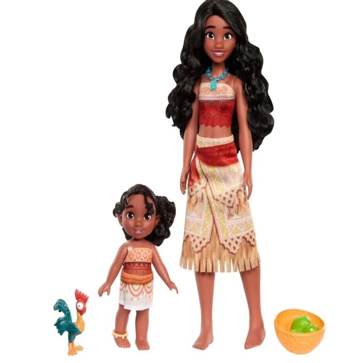 Set Muñecas Disney Princesas Moana Familia 