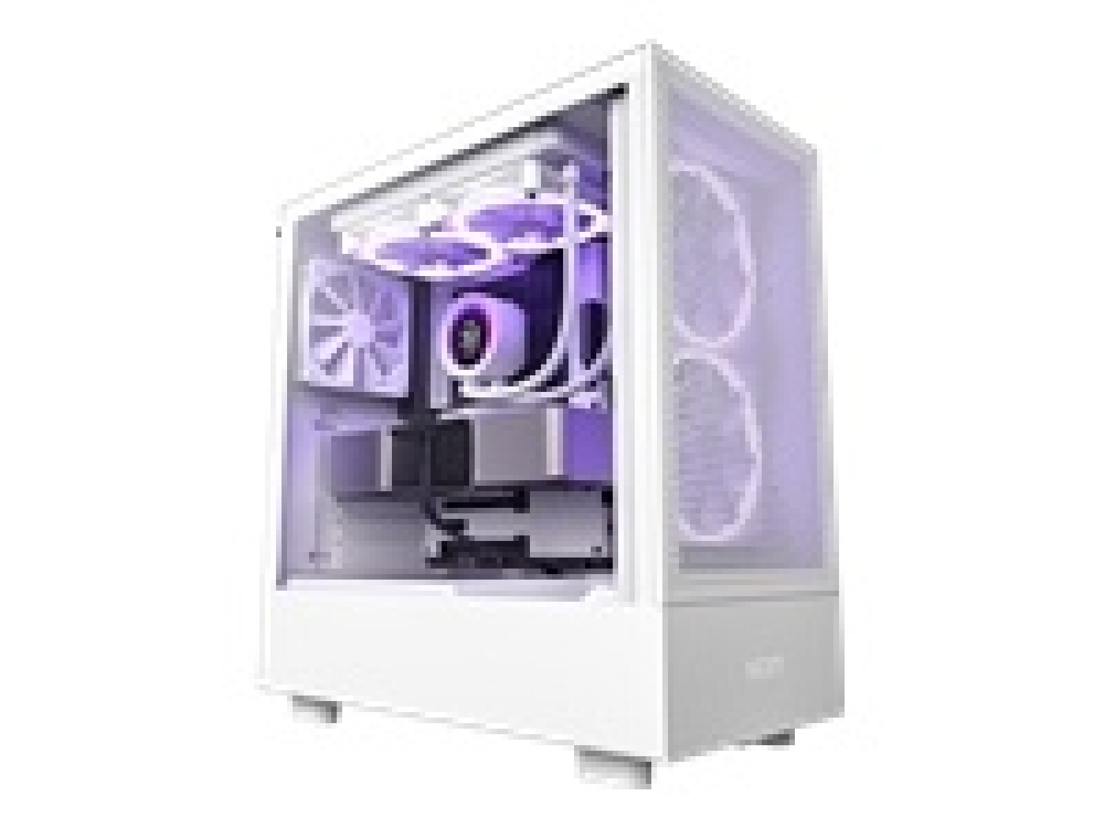 NZXT H series H5 Flow - Mid tower - placa ATX extendida - panel lateral con ventana (cristal templado) - sin fuente de alimentac 
