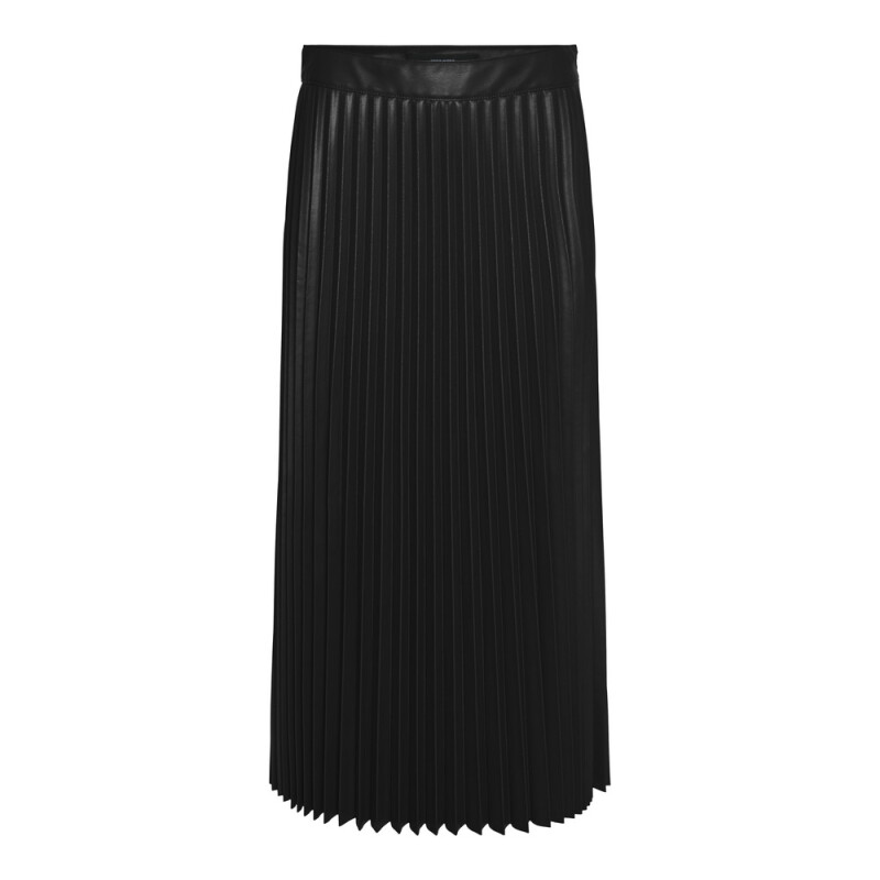 VMBELLAHOLLY HW 7-8COATED SKIRT C-24 2 Asphalt-Black