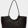 Bolso Ipanema en cuero curtido natural Negro