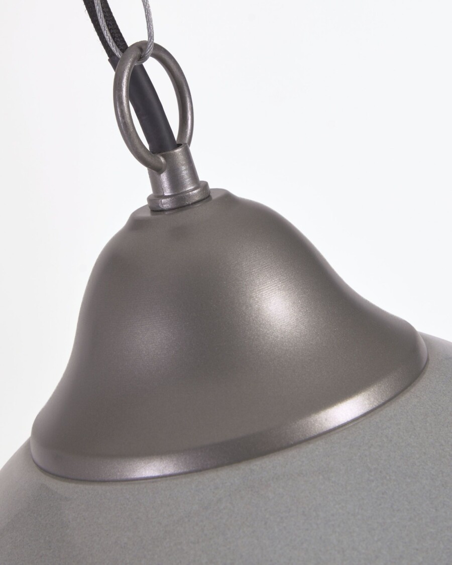 Lámpara de techo Neus de metal con acabado gris Lámpara de techo Neus de metal con acabado gris