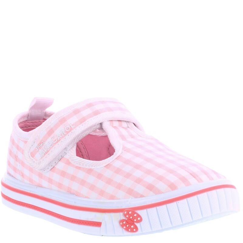 Guillerminas de Niña MINI Miss Carol MUM con tela a cuadros Rosado