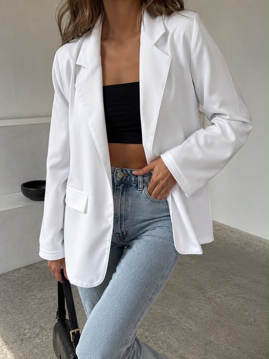 Blazer Megan - blanco 