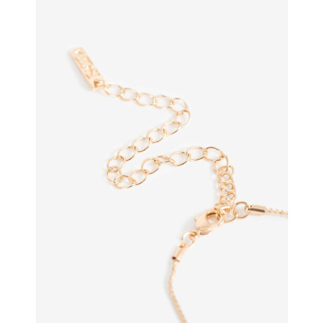 Collar Corto Con Perlas Bañado En Oro Dorado