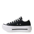 Championes de Mujer Converse Lift Double Stack Negro - Blanco