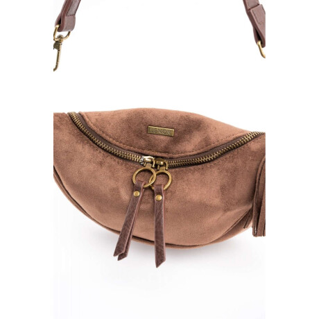 Cartera Gamuza Vegana Chocolate