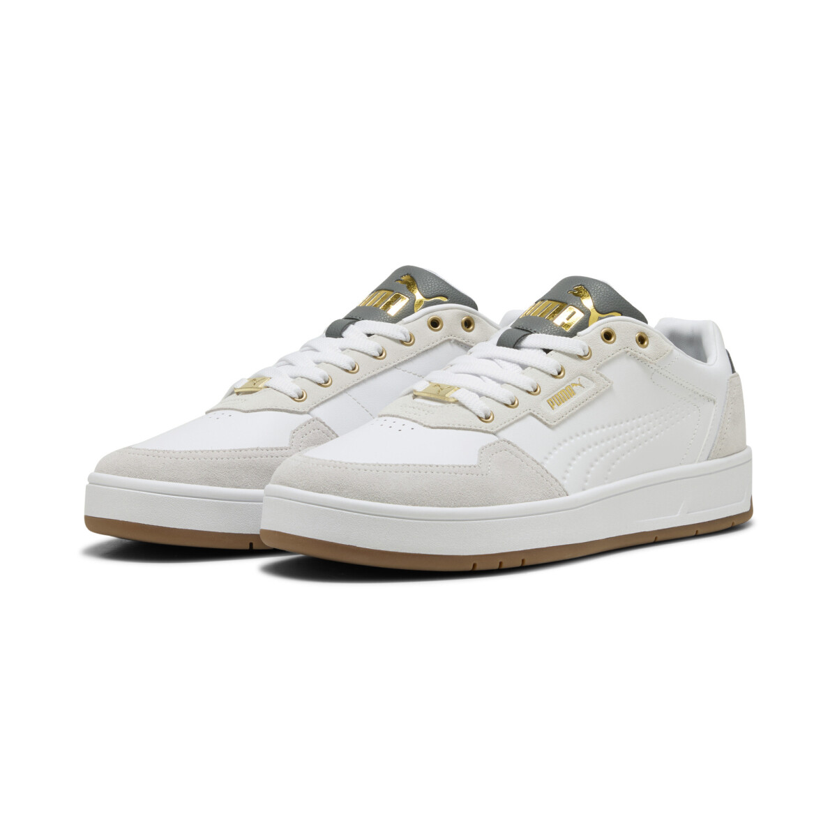 Championes Puma Court Classic Lux SD de Hombre - 395087 10 - Blanco-gris 