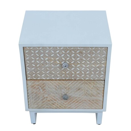 MESA DE LUZ MADERA BLANCO CALISTA