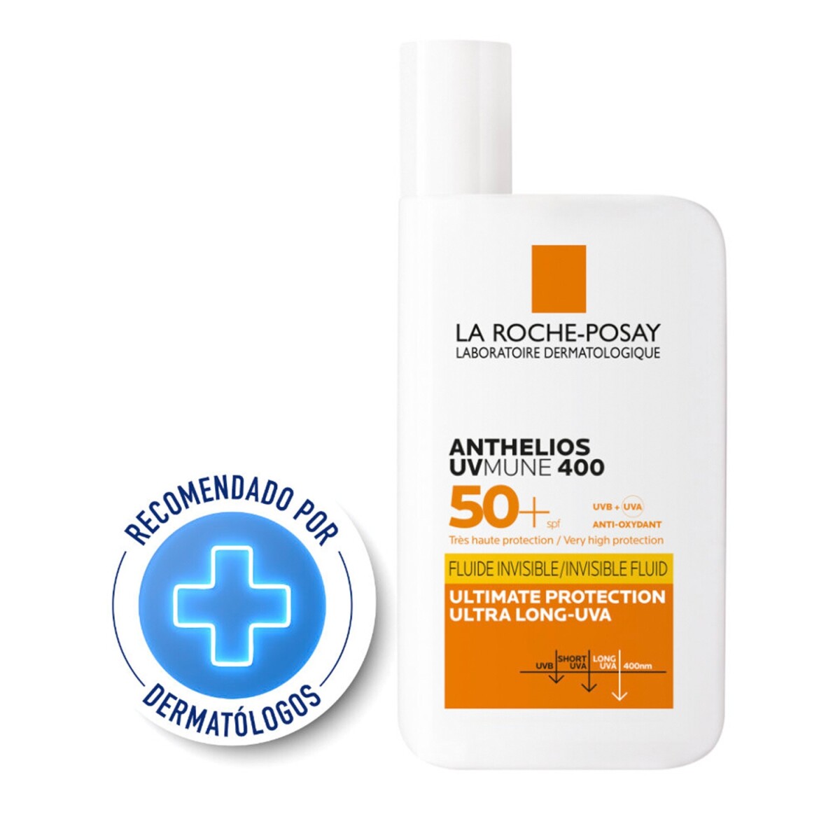 Fluido Protector Solar SPF50+ La Roche Posay Invisible Anthelios Uvmune 400 50ml 