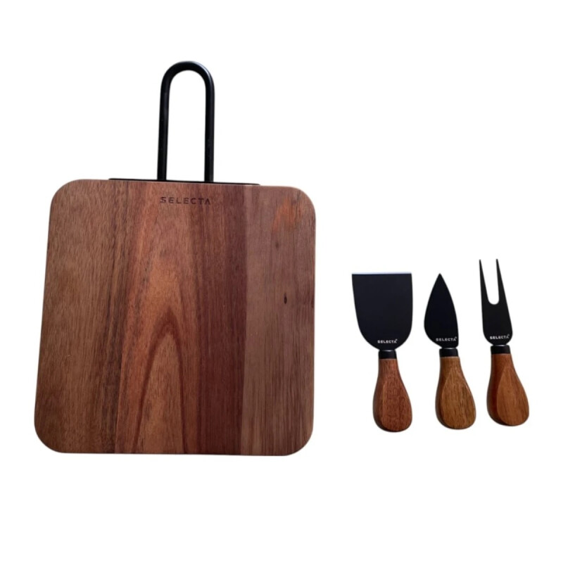 Set tabla + 3 accesorios de Queso Set tabla + 3 accesorios de Queso