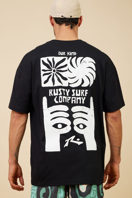T-SHIRT LUGO RUSTY Negro