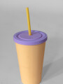 Vaso Con Tapa + Sorbito Arcay Estampado 3