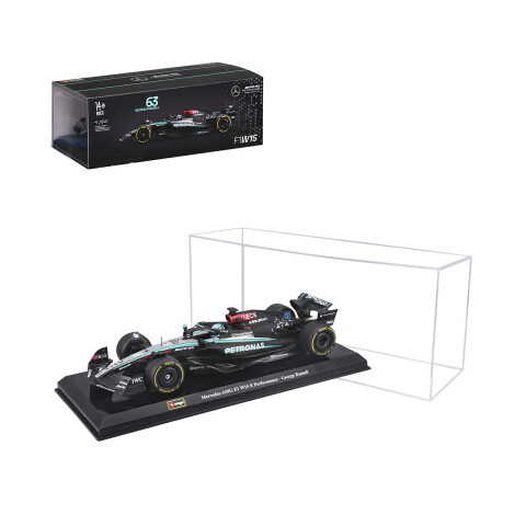 Auto Bburago Formula 1 Mercedes Benz con Exhibidor Escala 1:24 Lewis Hamilton