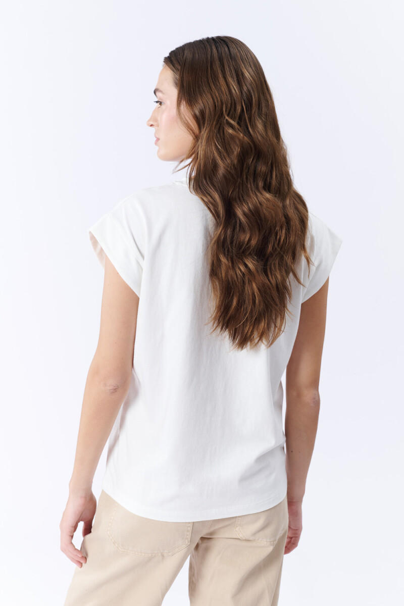 Remera sin mangas Blanco