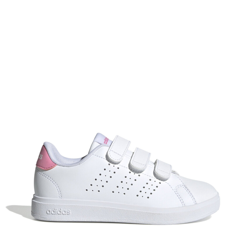 Championes Infantiles Adidas Advantage Base 2.0 Blanco - Rosado