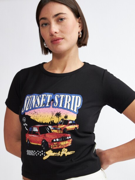 REMERA TAHINI NEGRO