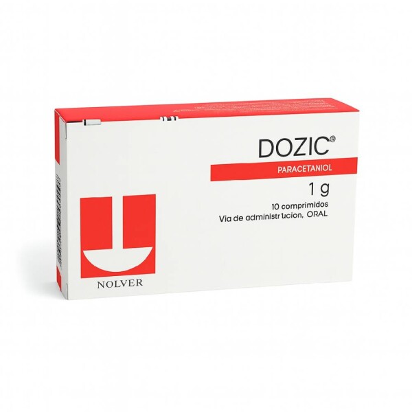 Dozic 1 g 10 Comprimidos - Nolver Dozic 1 g 10 Comprimidos - Nolver