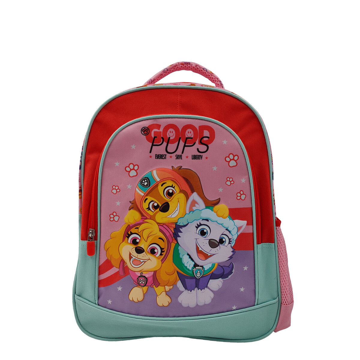 Mochila Infantil Disney Paw Patrol - Rosado - Rojo - Verde Agua 