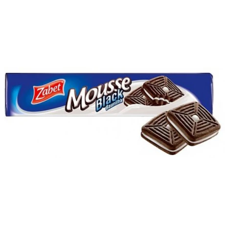 GALLETA ZABET MOUSSE 145G BLACK VAINILLA GALLETA ZABET MOUSSE 145G BLACK VAINILLA