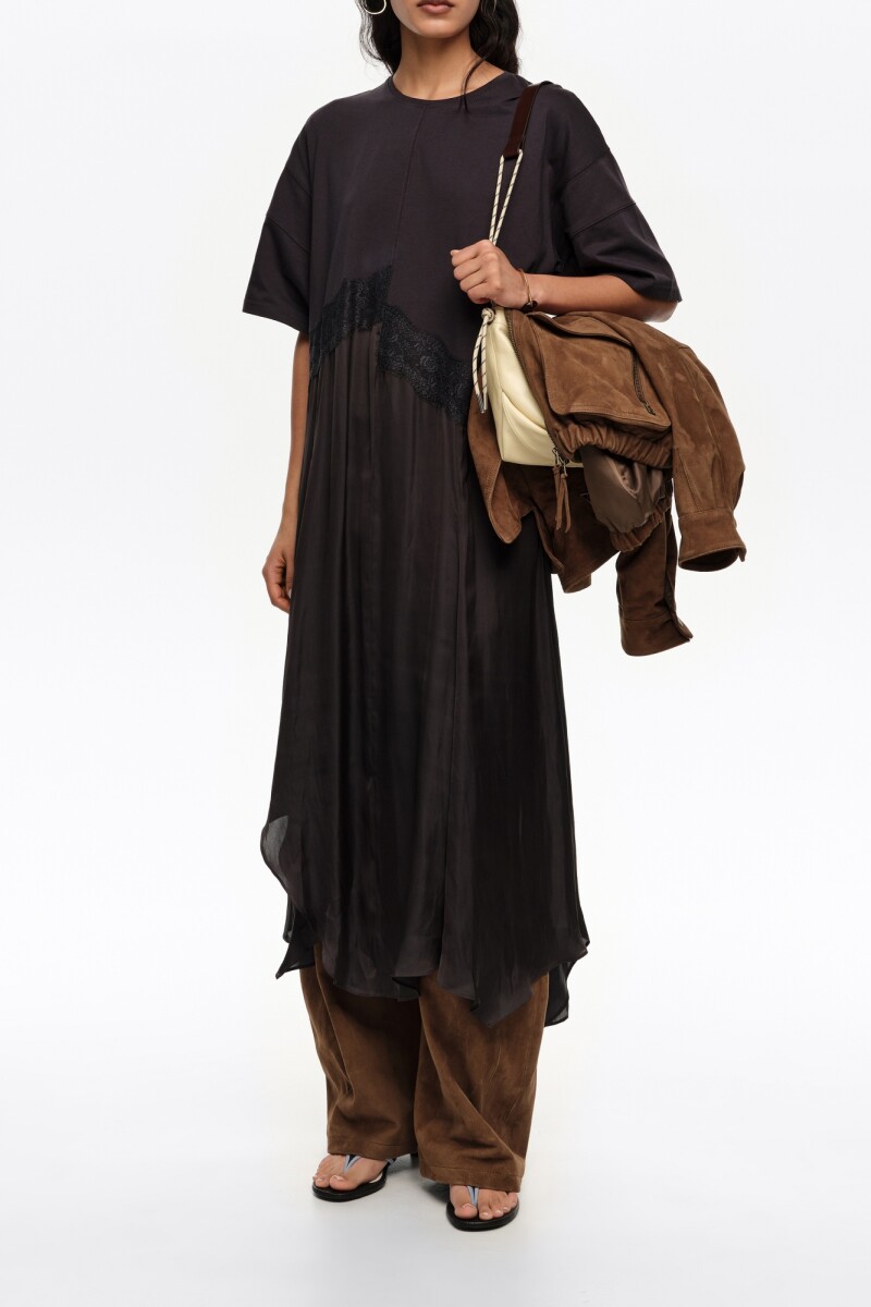 VESTIDO ASIMÉTRICO Negro