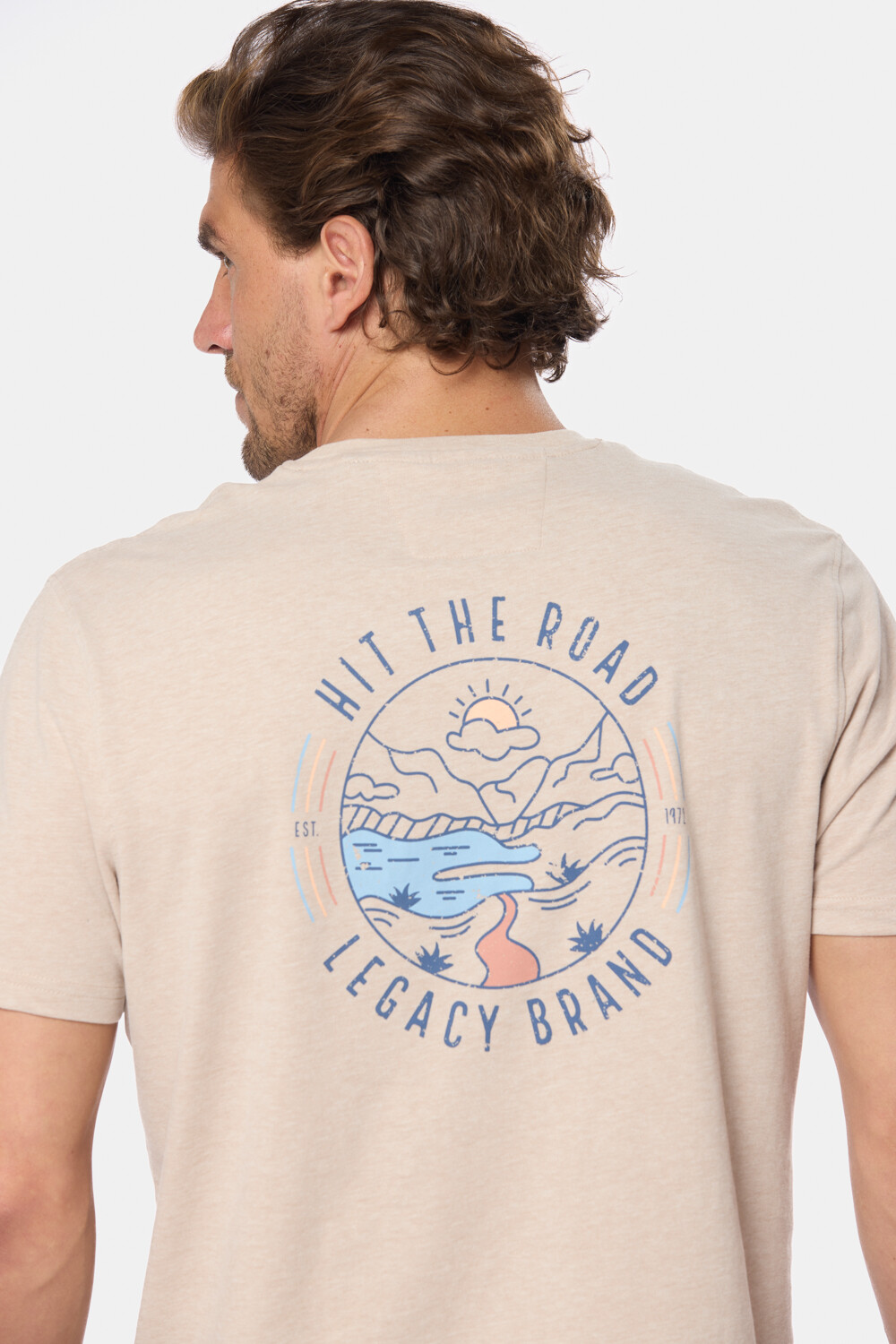 REMERA ESTAMPADA Beige