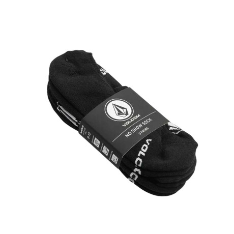 Medias Volcom Stones 3 Pack Negro