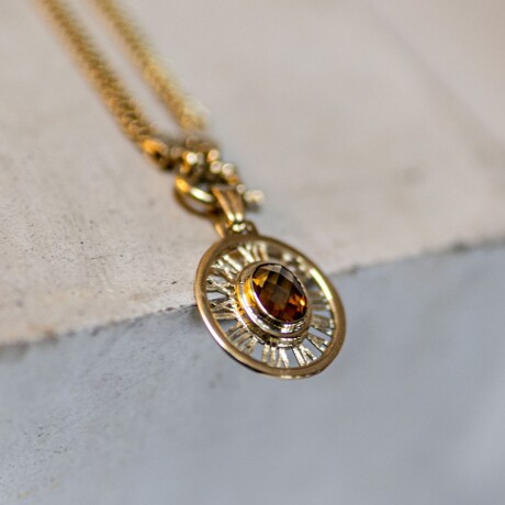 Dije Topacio Caramelo - Oro 18k Dije Topacio Caramelo - Oro 18k