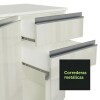 Mueble de cocina y encimera compacta Lumax MDF 120cm blanco Mueble de cocina y encimera compacta Lumax MDF 120cm blanco