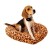 Cama Colchon Perro Gato Grande Redondo Puff Comodo 60 Cm Variante Diseño Animal Print