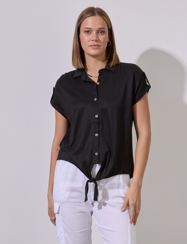 Blusa Botones NEGRO