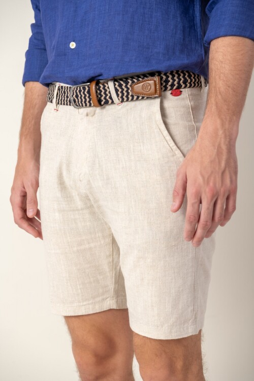 Bermuda de ramio Natural