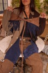 Folk Leather Culero Topo / Azul