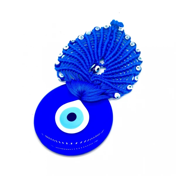 Ojo turco macrame azul T3 Ojo turco macrame azul T3