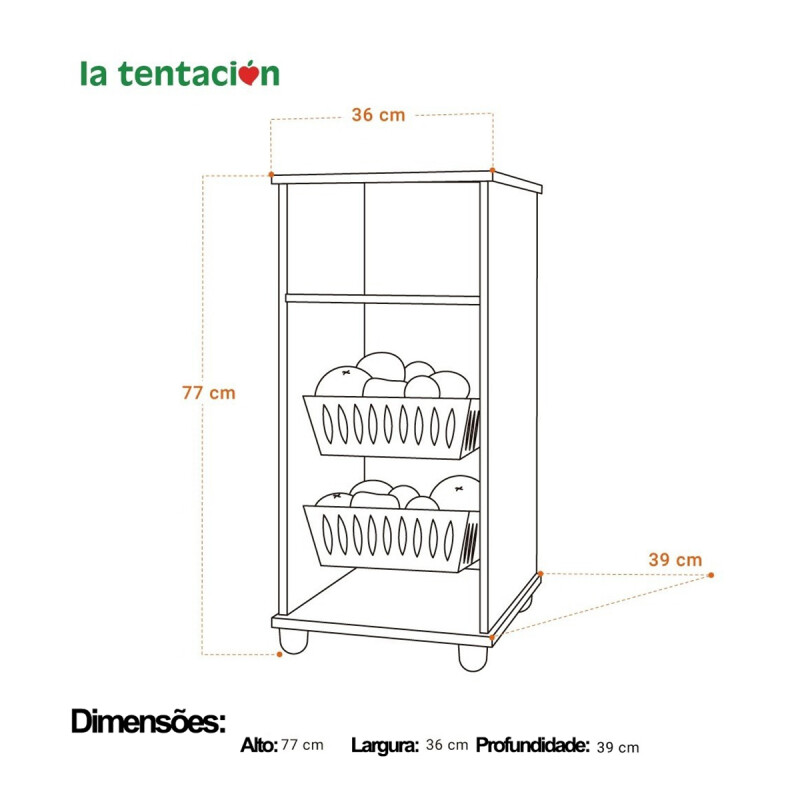 Mueble Cocina Frutero Multiuso Premium 15mm Mueble Cocina Frutero Multiuso Premium 15mm