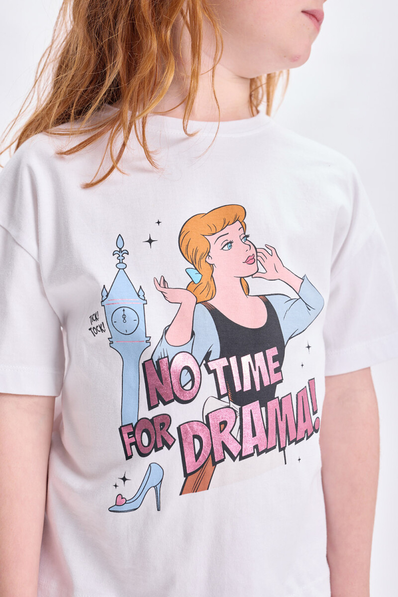 Remera manga corta Cenicienta Crudo